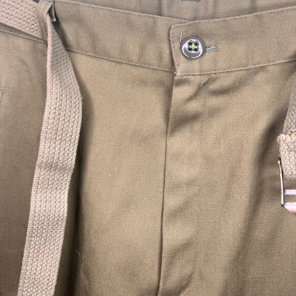 Vintage 80s Space Legs Size Small Chino Jogger Pants High Waist Military Style - Picture 4 of 7